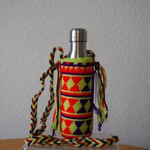 Brand new Handmade Wayuu bottle holder bag